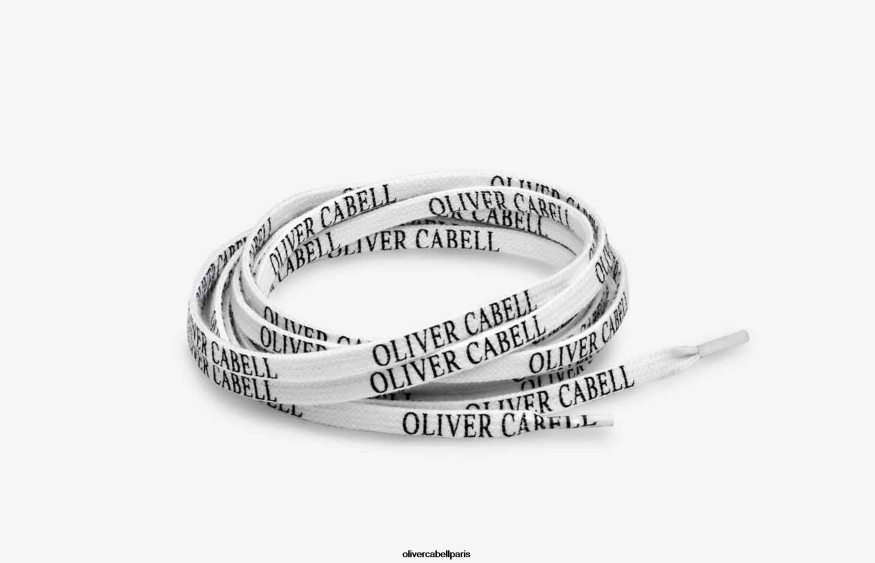 unisexe lacets à logo blanc accessoires Oliver Cabell 4JNHLR282