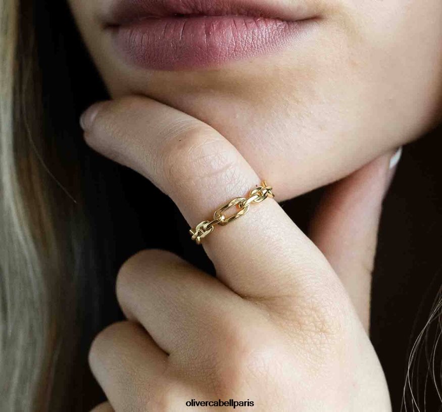 femmes anneau de lien or accessoires Oliver Cabell 4JNHLR425
