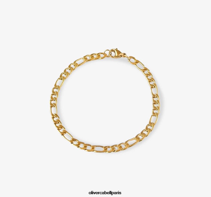 femmes bracelet chaine figaro or accessoires Oliver Cabell 4JNHLR446