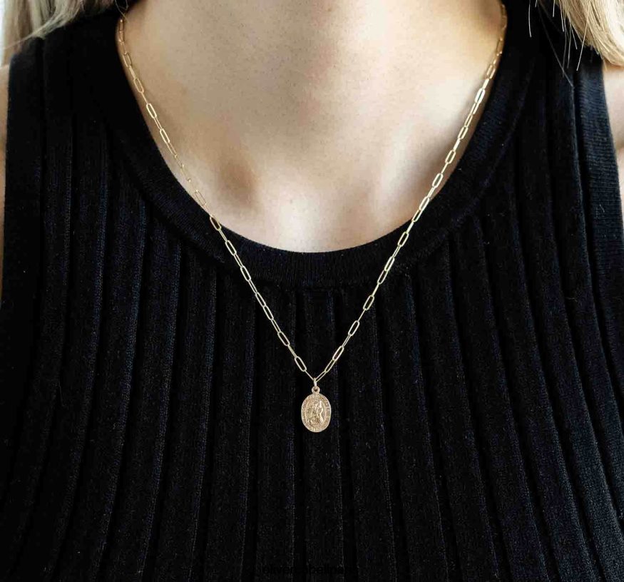 femmes St. collier christophe or accessoires Oliver Cabell 4JNHLR433