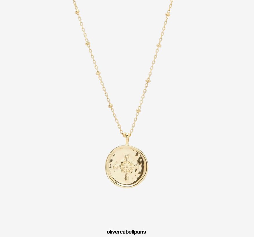 femmes collier boussole or accessoires Oliver Cabell 4JNHLR441