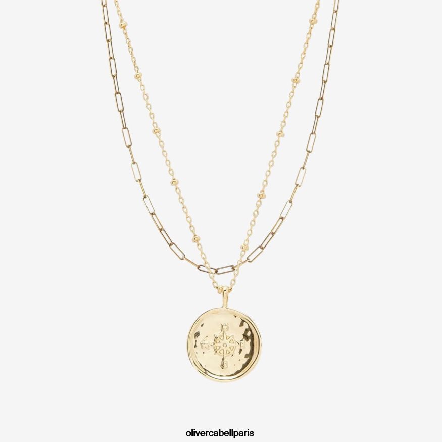 femmes ensemble lien + boussole or accessoires Oliver Cabell 4JNHLR422