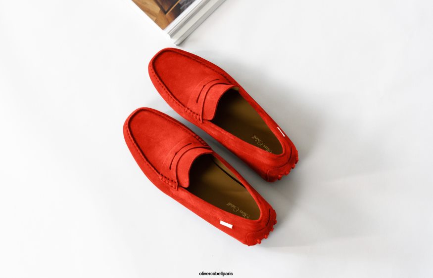 femmes chauffeur 12 rouge chaussure Oliver Cabell 4JNHLR380