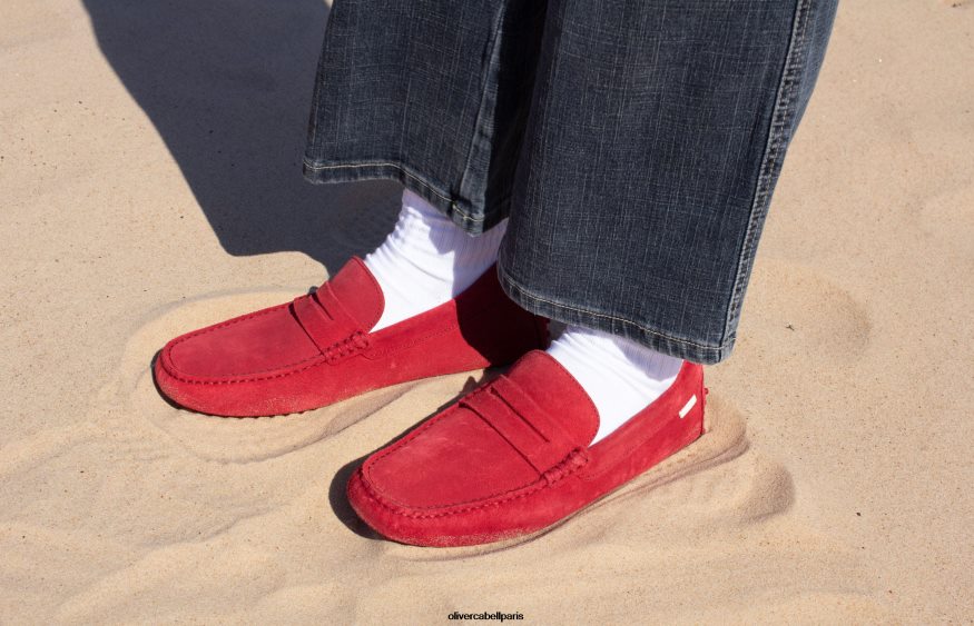 femmes chauffeur 12 rouge chaussure Oliver Cabell 4JNHLR380
