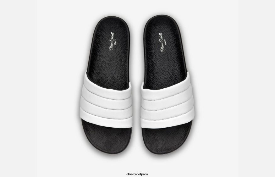 femmes diapositives végétaliennes blanc chaussure Oliver Cabell 4JNHLR385