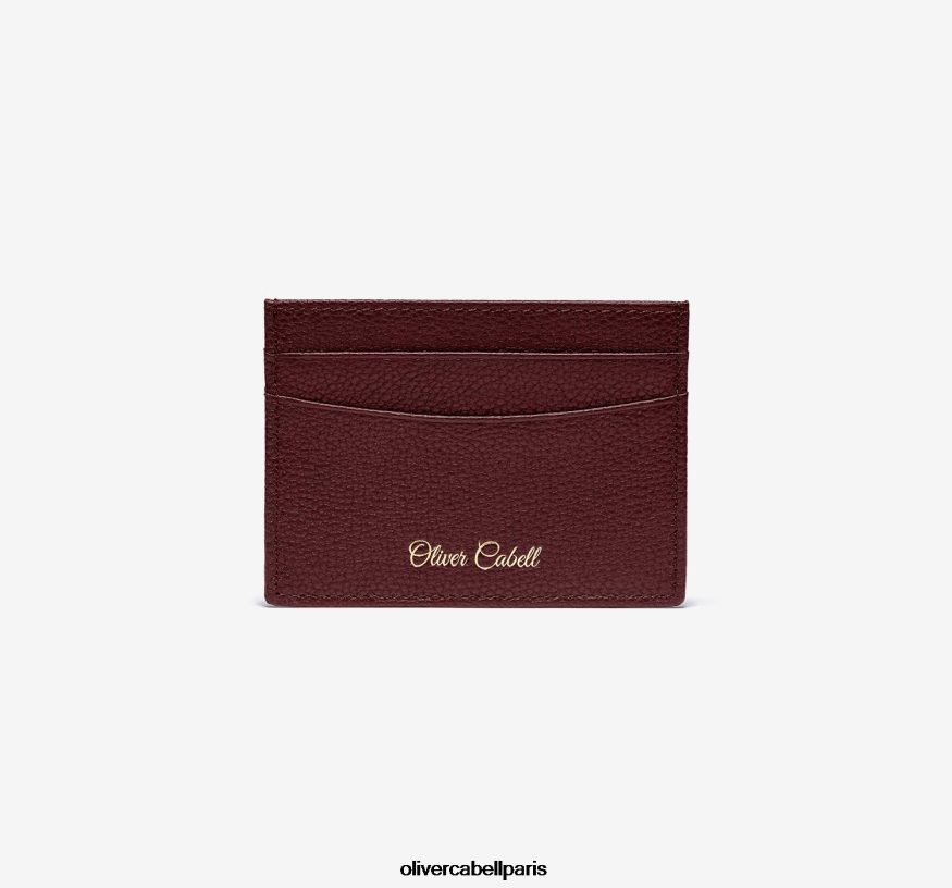 Hommes porte-cartes en cuir oc Bourgogne accessoires Oliver Cabell 4JNHLR236