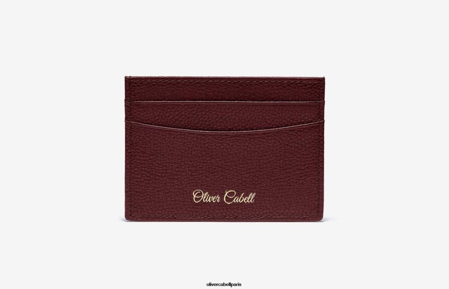Hommes porte-cartes en cuir oc Bourgogne accessoires Oliver Cabell 4JNHLR236