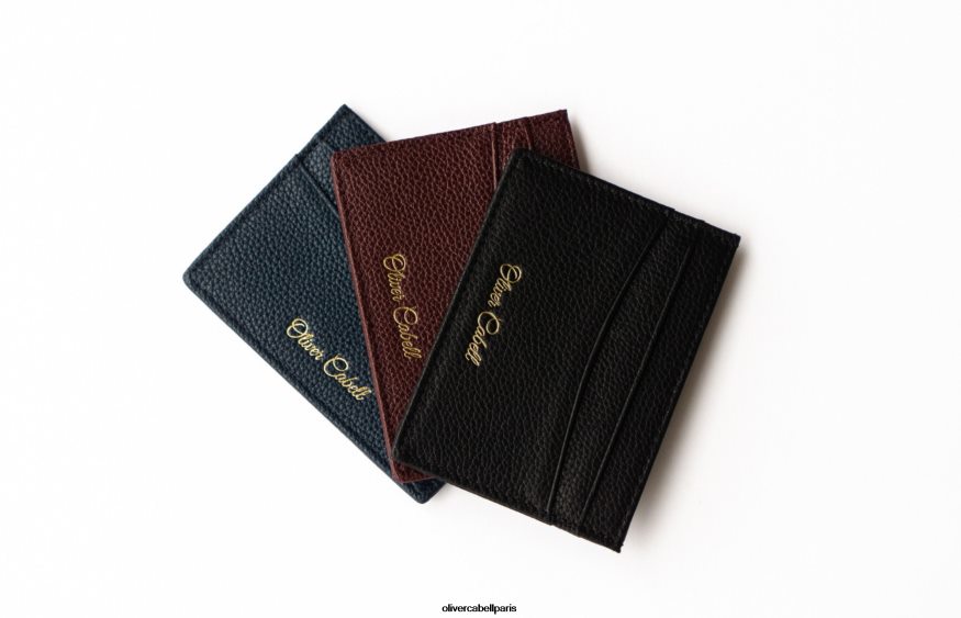 Hommes porte-cartes en cuir oc Bourgogne accessoires Oliver Cabell 4JNHLR236