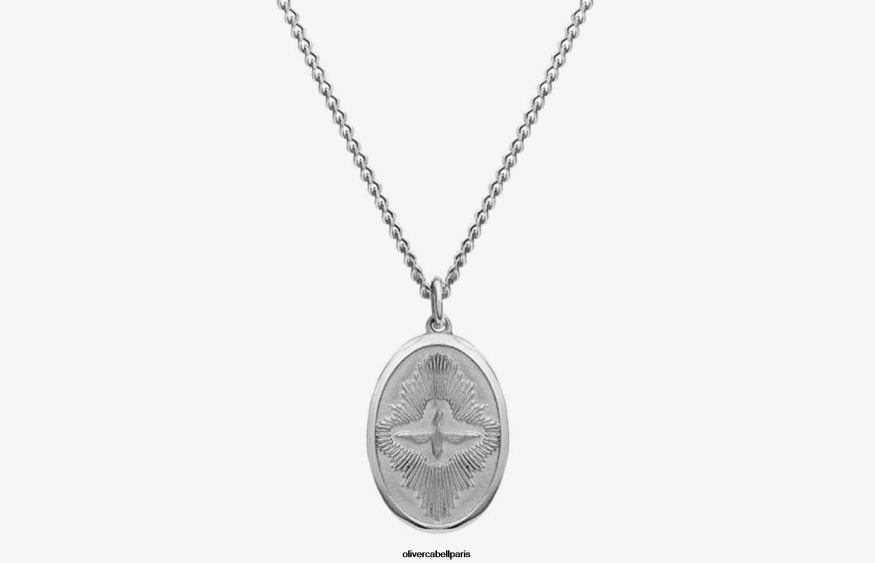 Hommes collier pendentif colombe argent accessoires Oliver Cabell 4JNHLR210