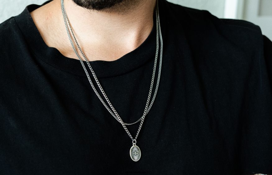 Hommes collier pendentif colombe argent accessoires Oliver Cabell 4JNHLR210