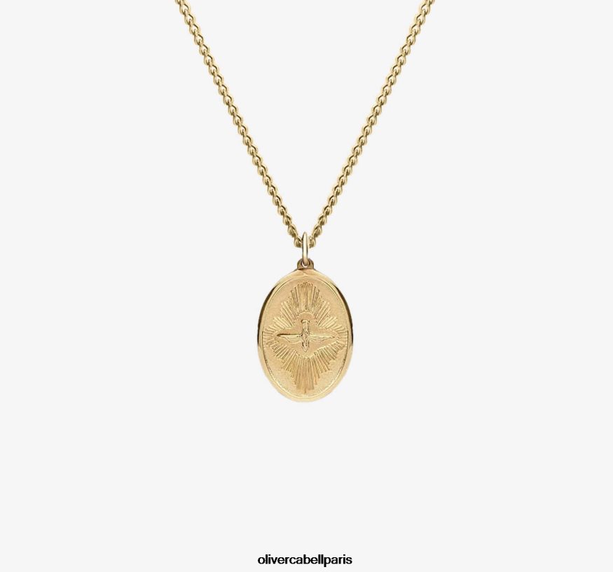 Hommes collier pendentif colombe or accessoires Oliver Cabell 4JNHLR209