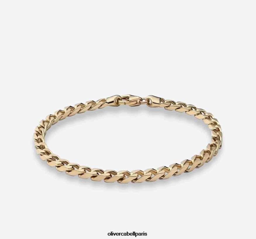 Hommes Bracelet chaine cubaine 8mm or accessoires Oliver Cabell 4JNHLR227