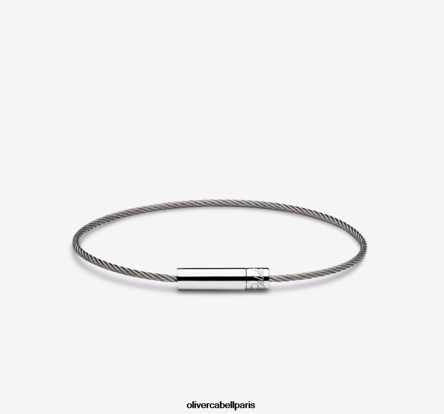 Hommes bracelet câble michael argent accessoires Oliver Cabell 4JNHLR198