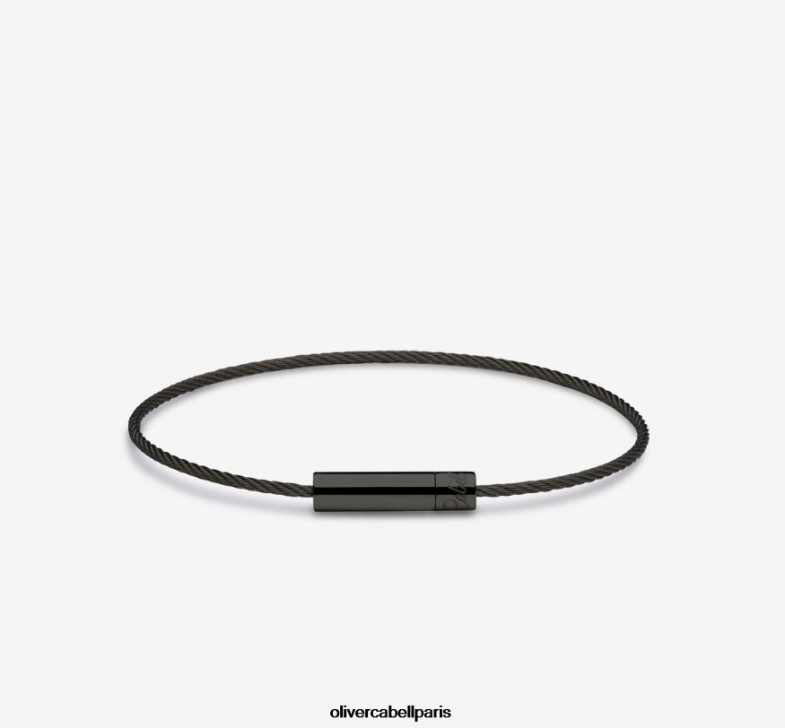 Hommes bracelet câble michael noir accessoires Oliver Cabell 4JNHLR196