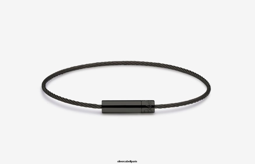 Hommes bracelet câble michael noir accessoires Oliver Cabell 4JNHLR196