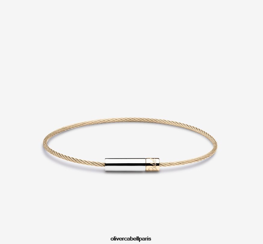 Hommes bracelet câble michael or, argent accessoires Oliver Cabell 4JNHLR223
