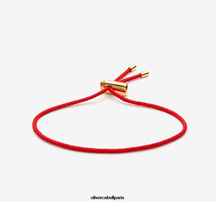 Hommes bracelet cordon cameron Or rouge accessoires Oliver Cabell 4JNHLR192