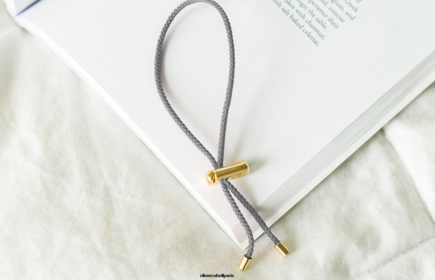 Hommes bracelet cordon cameron matière grise accessoires Oliver Cabell 4JNHLR221