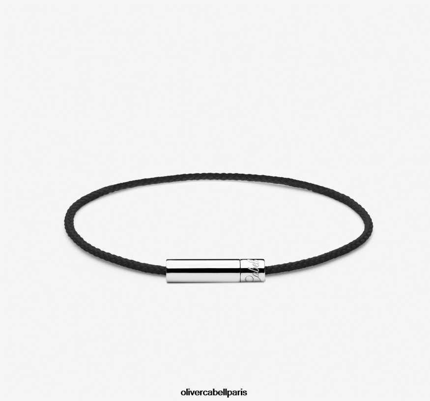 Hommes bracelet cordon fougère noir accessoires Oliver Cabell 4JNHLR204
