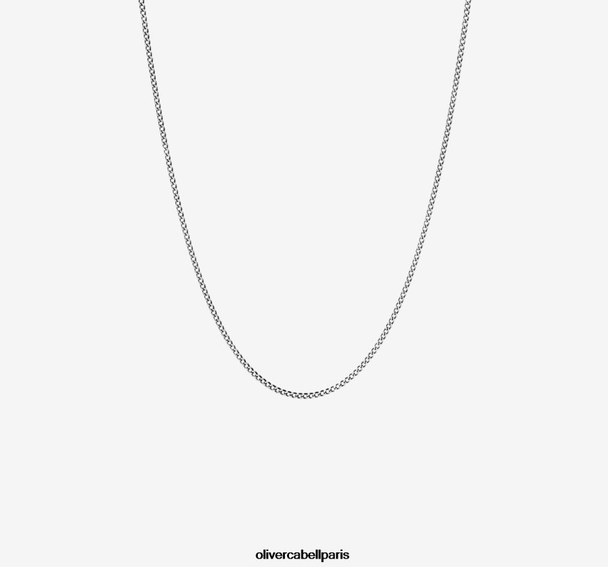 Hommes Chaîne cubaine de 1,4 mm argent accessoires Oliver Cabell 4JNHLR213