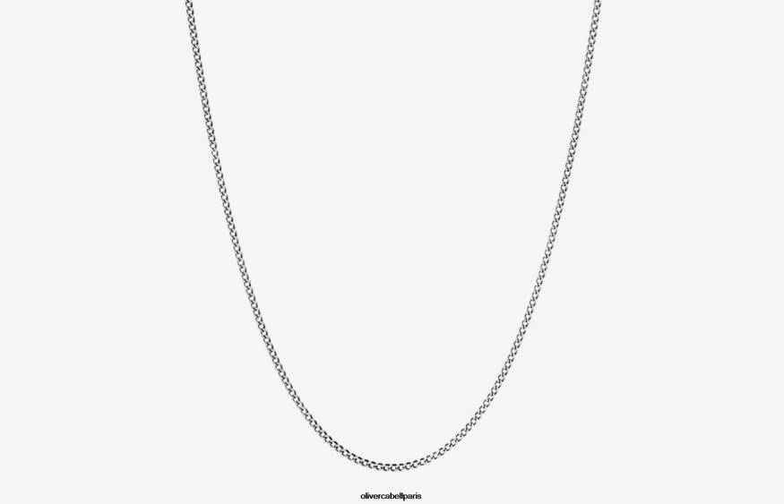Hommes Chaîne cubaine de 1,4 mm argent accessoires Oliver Cabell 4JNHLR213