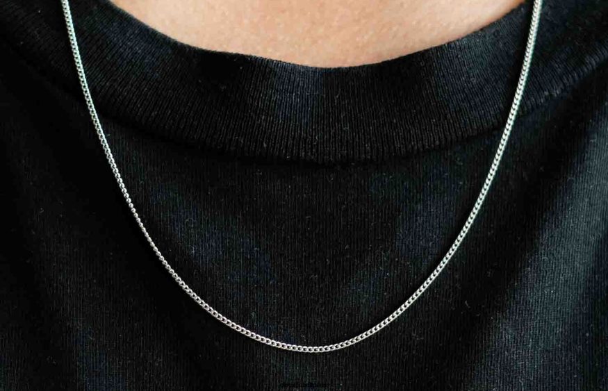 Hommes Chaîne cubaine de 1,4 mm argent accessoires Oliver Cabell 4JNHLR213