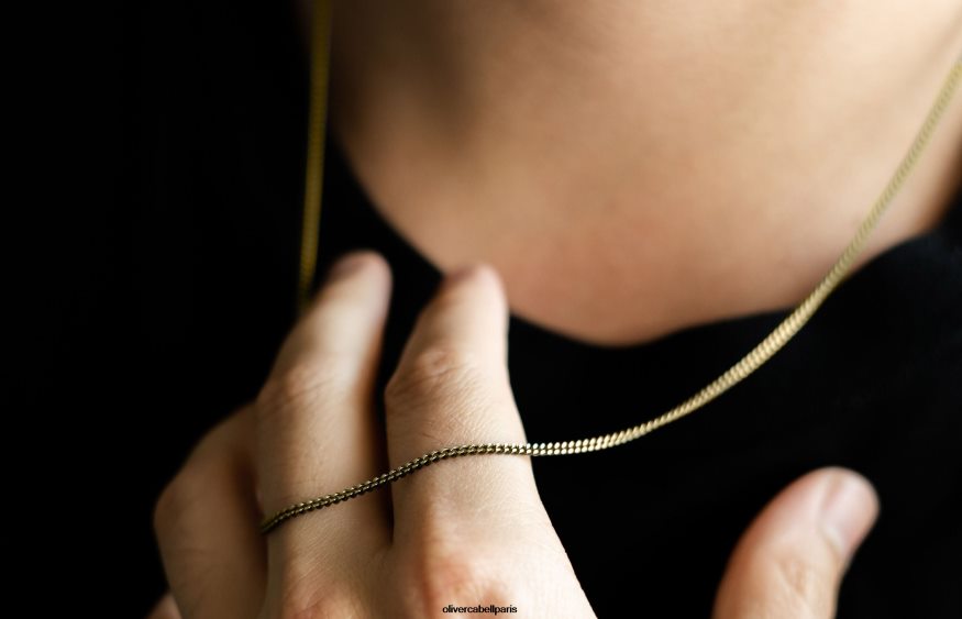 Hommes chaîne cubaine 2mm or accessoires Oliver Cabell 4JNHLR211