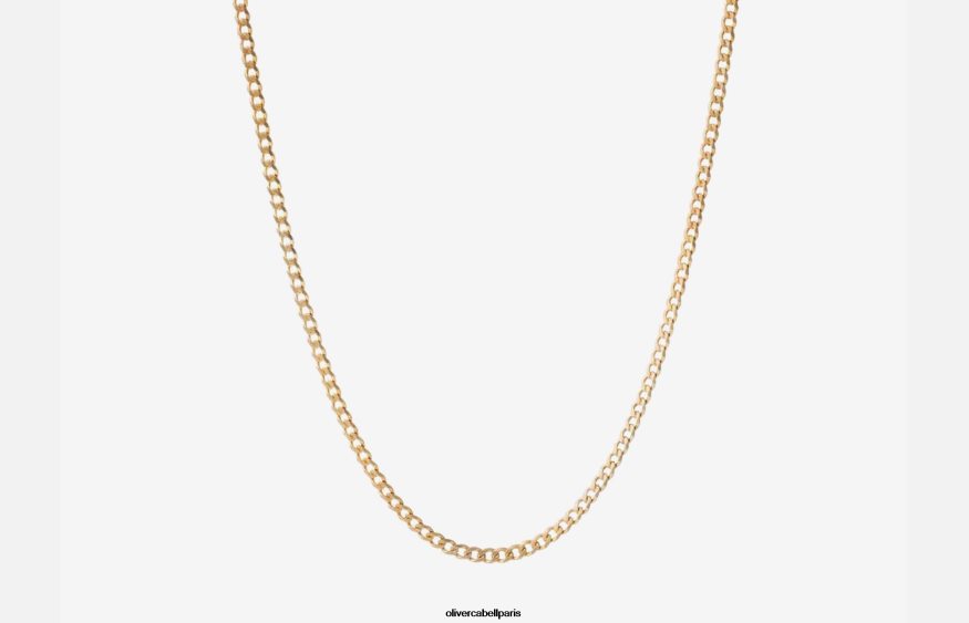 Hommes chaîne cubaine 3mm or accessoires Oliver Cabell 4JNHLR206