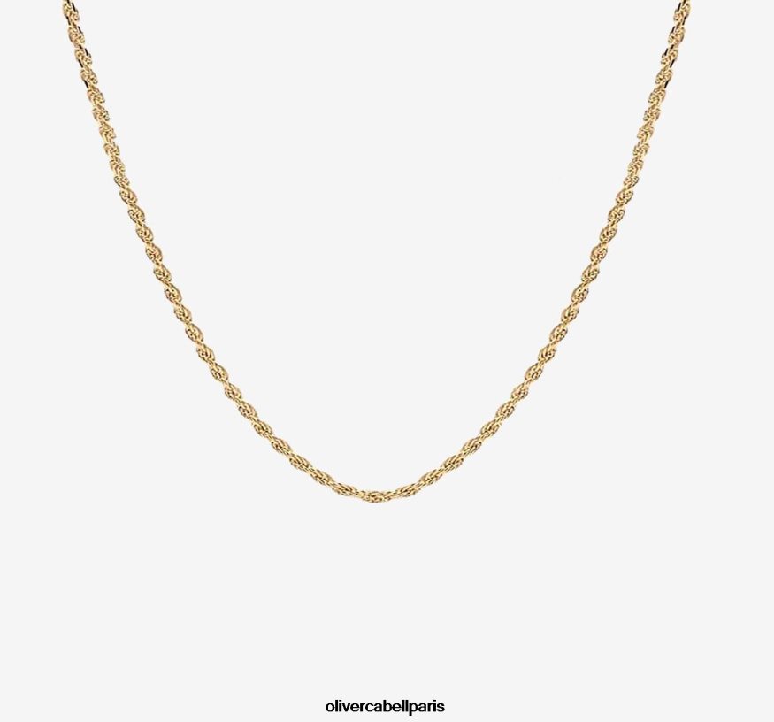 Hommes chaîne de corde de 4 mm or accessoires Oliver Cabell 4JNHLR230