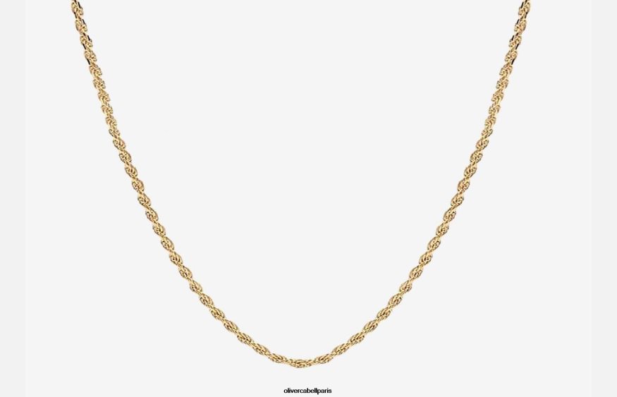 Hommes chaîne de corde de 4 mm or accessoires Oliver Cabell 4JNHLR230