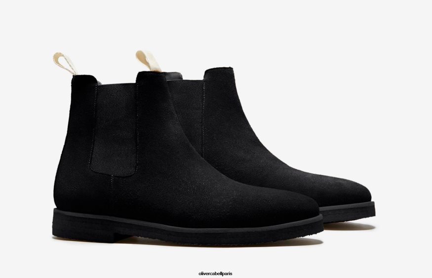 Hommes botte chelsea Suède noir chaussure Oliver Cabell 4JNHLR173