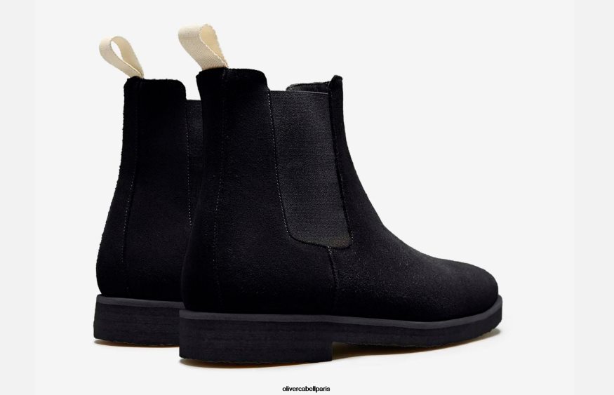 Hommes botte chelsea Suède noir chaussure Oliver Cabell 4JNHLR173