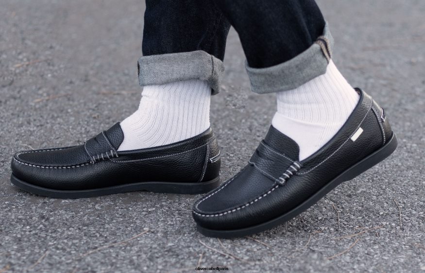 Hommes mocassin penny noir chaussure Oliver Cabell 4JNHLR174