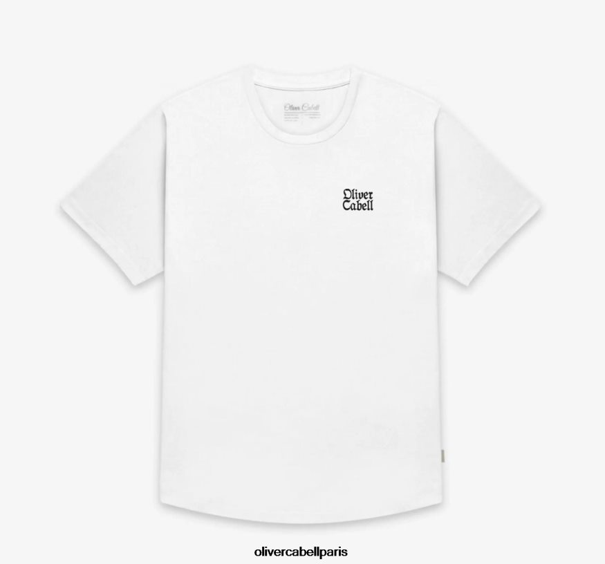 Hommes té de vigne blanc vêtements Oliver Cabell 4JNHLR245