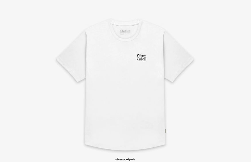 Hommes té de vigne blanc vêtements Oliver Cabell 4JNHLR245